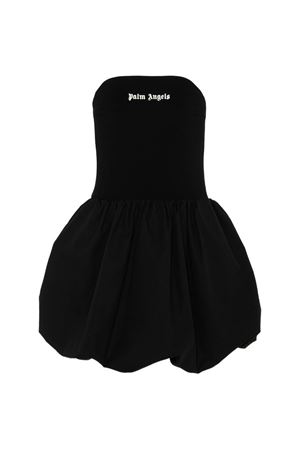 black cotton dress PALM ANGELS KIDS | PGDB024S26FAB001110